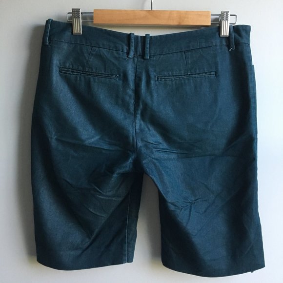 ⚪ 3/$15 Mossimo Stretch teal cotton blend Bermuda shorts - Picture 9 of 15
